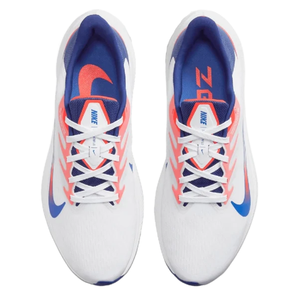 ⁦Nike Air Zoom Winflo 7 White Red Blue⁩ – תמונה ⁦4⁩
