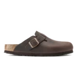 Birkenstock Boston Oiled Leather Clogs Habana