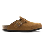 Birkenstock Boston Soft Footbed Suede Clogs Mink