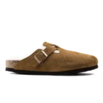 Birkenstock Boston Shearling Suede Clogs Mink