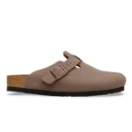 Birkenstock Boston TEX Birko-Flor Nubuck Clogs Mocca