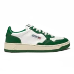 Autry Medalist Low Sneakers White Green Leather