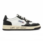 Autry Medalist Low Sneakers "Game Set Match" White Black Leather