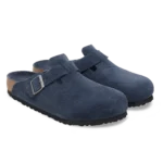 ⁦Birkenstock Boston Soft Footbed Suede Clogs New Navy Tonal⁩ – תמונה ⁦2⁩