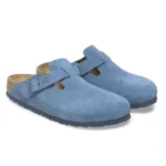 ⁦Birkenstock Boston Soft Footbed Suede Clogs Elemental Blue⁩ – תמונה ⁦2⁩