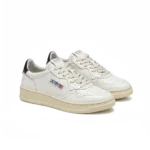 ⁦Autry Medalist Low Sneakers White Black Leather Classic⁩ – תמונה ⁦2⁩