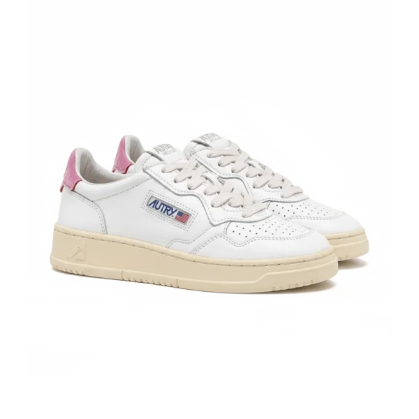 ⁦Autry Medalist Low Sneakers White Mauve Leather⁩ – תמונה ⁦2⁩
