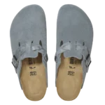 ⁦Birkenstock Boston Braided Suede Clogs Basalt Gray⁩ – תמונה ⁦3⁩