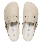⁦Birkenstock Boston Soft Footbed Suede Clogs Oyster Tonal⁩ – תמונה ⁦3⁩