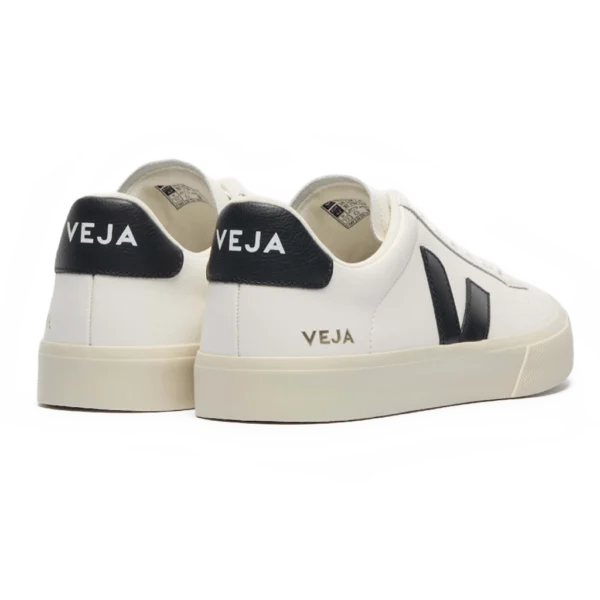 ⁦Veja Campo Leather Sneakers White Black⁩ – תמונה ⁦3⁩