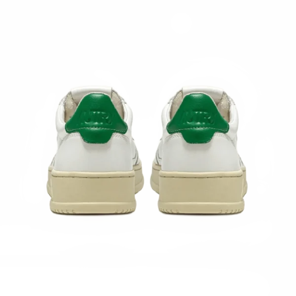 ⁦Autry Medalist Low Sneakers White Green Leather⁩ – תמונה ⁦3⁩