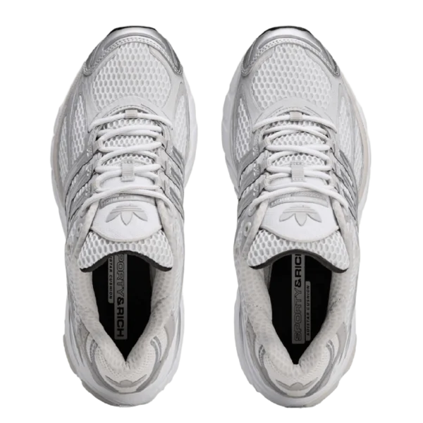 ⁦Adidas Adistar Cushion Cloud White Grey Silver Metallic⁩ – תמונה ⁦4⁩