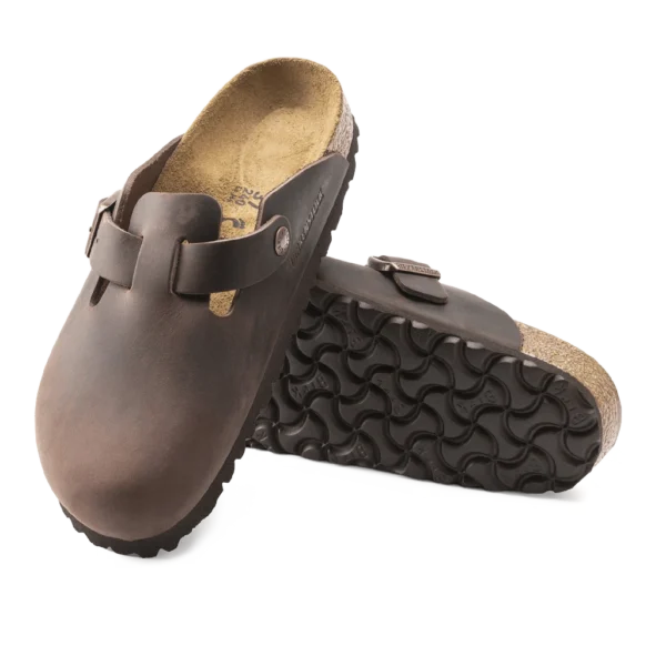 ⁦Birkenstock Boston Oiled Leather Clogs Habana⁩ – תמונה ⁦4⁩