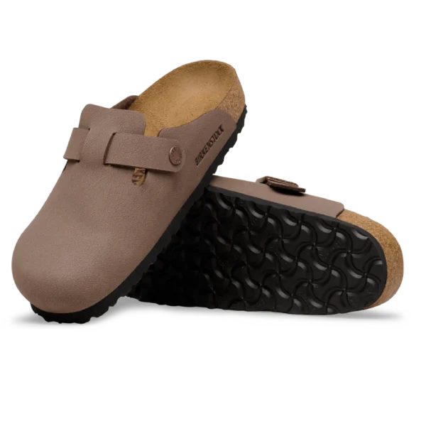 ⁦Birkenstock Boston TEX Birko-Flor Nubuck Clogs Mocca⁩ – תמונה ⁦4⁩