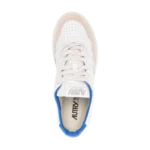 ⁦Autry Low Leather Sneakers "Game Set Match" White Blue⁩ – תמונה ⁦4⁩