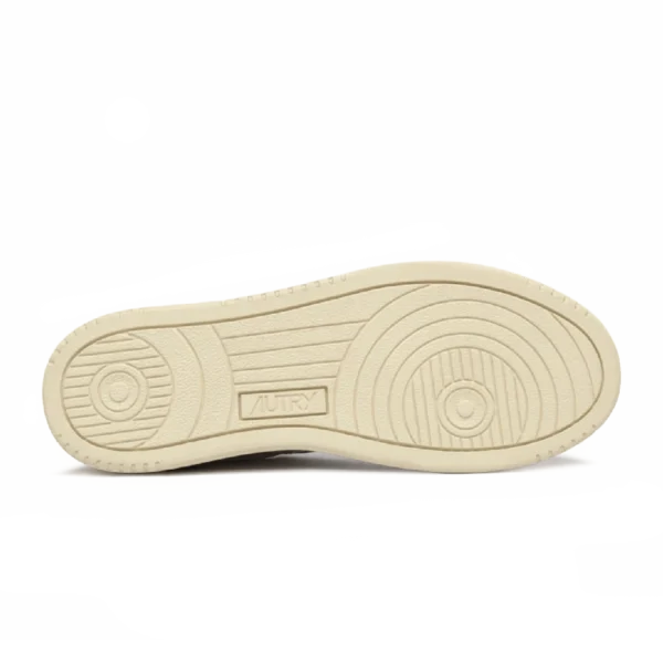 ⁦Autry Medalist Low Sneakers  White Black Leather & Suede⁩ – תמונה ⁦5⁩