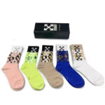 Off-White Long Socks Vibrant Colors (Pack of 5)