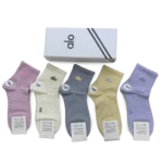 Alo Short Socks Pastel Colors (5 Pack)