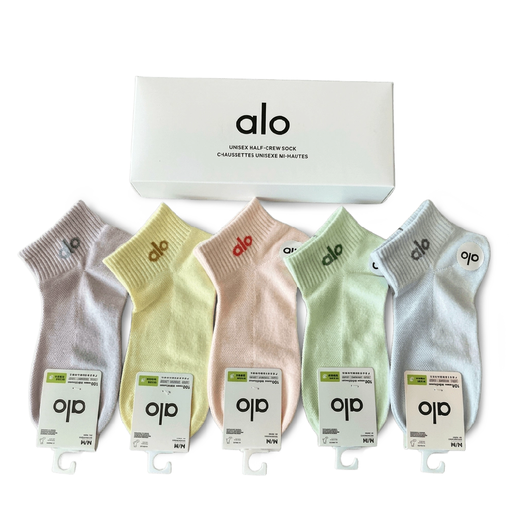 1 Alo Short Socks Light Colors (5 Pack) – תמונה 1