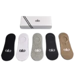 Alo Short Socks Black White Beige (5-Pack)