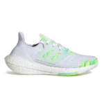 Adidas Ultraboost 22 White Bliss Blue Yellow