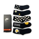 ⁦Nike Black Yellow Long Socks Pack (5 Pairs)⁩ – תמונה ⁦2⁩