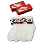 ⁦Nike White Black Red Long Socks Pack (5 Pairs)⁩ – תמונה ⁦2⁩