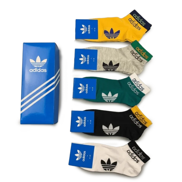 ⁦Adidas Basic Colors Short Socks Pack (5 Pairs)⁩ – תמונה ⁦2⁩