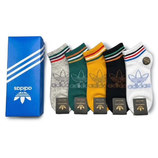 ⁦Adidas Colorful Short Socks Pack (5 Pairs)⁩ – תמונה ⁦2⁩