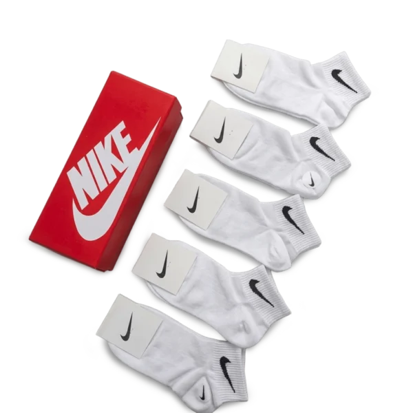 ⁦Nike Short Socks Pack White Black (5 Pairs)⁩ – תמונה ⁦2⁩