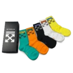 ⁦Off-White Long Socks Colorful Mix (5-Pack)⁩ – תמונה ⁦2⁩