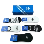 ⁦Adidas Short Socks White Black (5-Pack)⁩ – תמונה ⁦2⁩