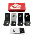 ⁦Nike Long Socks Black Grey (5-Pack)⁩ – תמונה ⁦2⁩