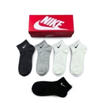 ⁦Nike Short Socks Black Grey White (5-Pack)⁩ – תמונה ⁦2⁩