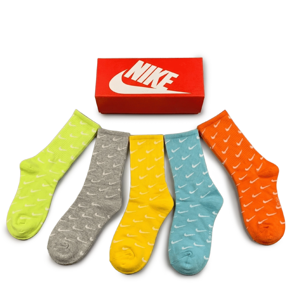 3 Nike Everyday Long Socks Vibrant Colors (Pack of 5) – תמונה 1