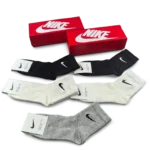 ⁦Nike Medium Length Socks Pack Black White Grey (5 Pairs)⁩ – תמונה ⁦3⁩
