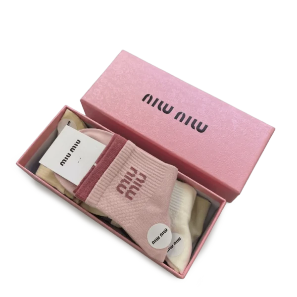 ⁦Miu Miu Long Socks Pack Colorful (5 Pairs)⁩ – תמונה ⁦3⁩
