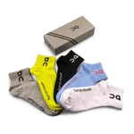 ⁦On Short Socks Neon Green Blue Grey (5 Pack)⁩ – תמונה ⁦3⁩
