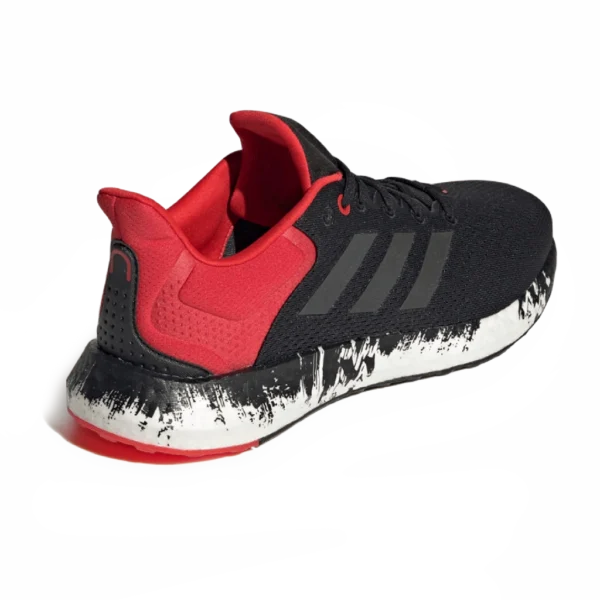 ⁦Adidas Pureboost 21 Black Vivid Red⁩ – תמונה ⁦3⁩