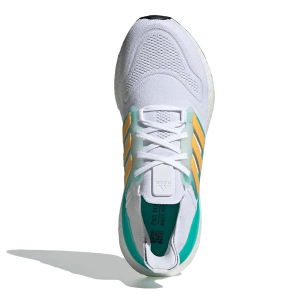 ⁦Adidas Ultraboost 22 White Mint Rush Yellow⁩ – תמונה ⁦4⁩