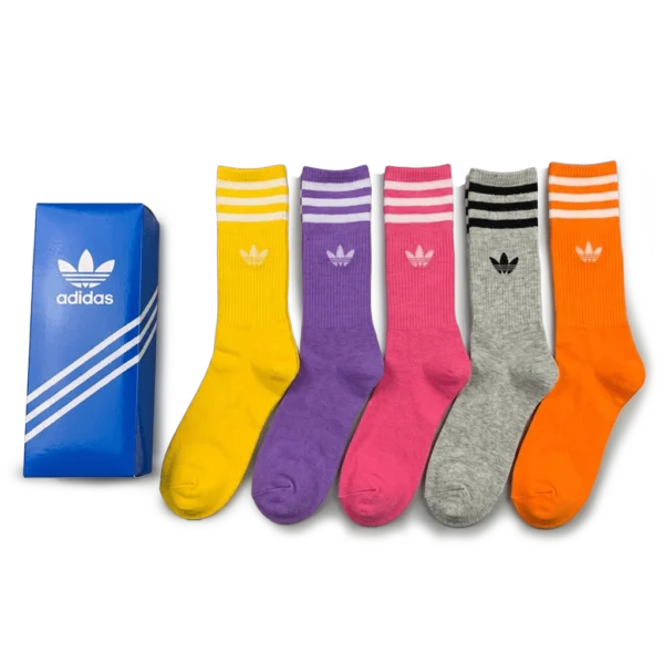 ⁦Adidas Colorful Long Socks Pack (5 Pairs)⁩ – תמונה ⁦2⁩