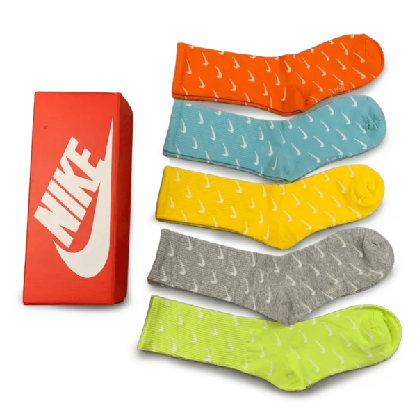 ⁦Nike Everyday Long Socks Vibrant Colors (Pack of 5)⁩ – תמונה ⁦2⁩