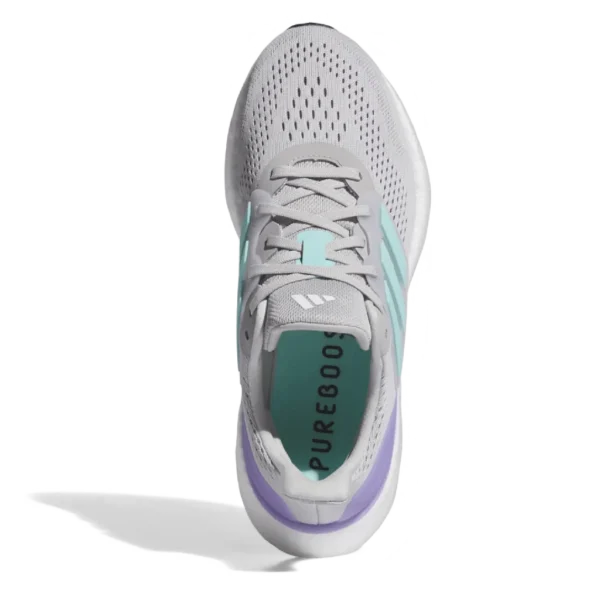 ⁦Adidas Pureboost 23 Grey Flash Aqua Cloud White⁩ – תמונה ⁦4⁩