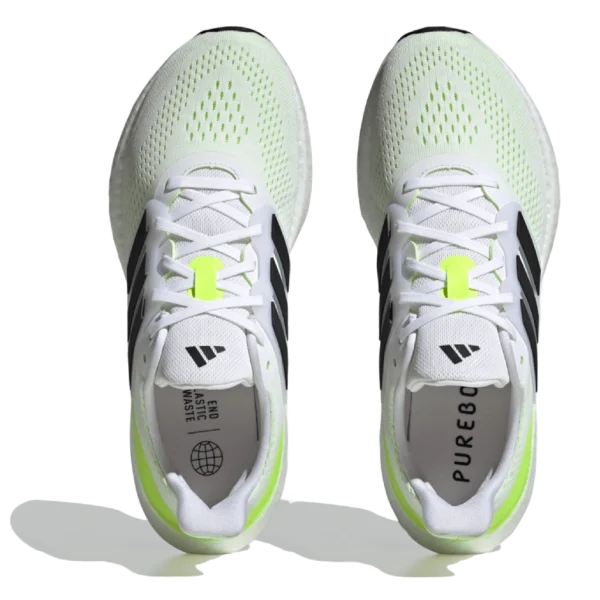 ⁦Adidas Pureboost 23 White Lucid Lemon⁩ – תמונה ⁦4⁩