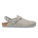 Birkenstock Tokio Suede Leather Stone Coin