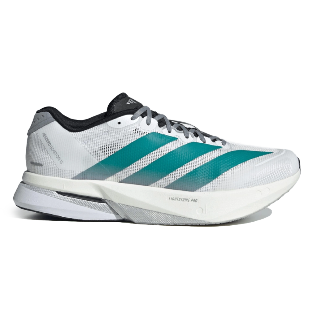 1-Adidas Adizero Boston Cloud White Pure Teal Grey Adidas Adizero Boston Cloud White Pure Teal Grey – תמונה 1