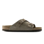 Birkenstock Zürich Suede Leather Sandals Taupe
