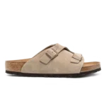 Birkenstock Zürich Suede Leather Sandals Taupe