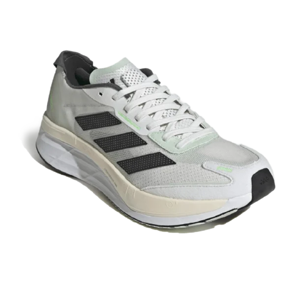 ⁦Adidas Adizero Boston Crystal White Night Metallic Linen Green⁩ – תמונה ⁦2⁩