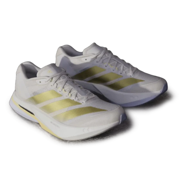 ⁦Adidas Adizero Boston Chalk White Gold Metallic Orange Tint⁩ – תמונה ⁦2⁩